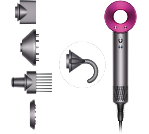 Фен Dyson Supersonic HD07, Nickel/Fuchsia