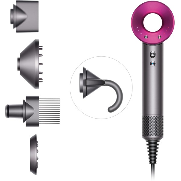 Фен Dyson Supersonic HD07, Nickel/Fuchsia, не наша вилка