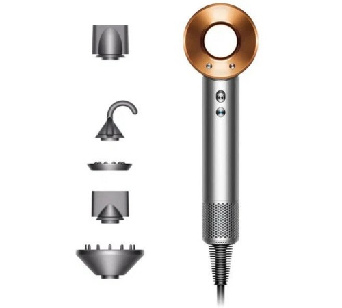 Фен Dyson Supersonic HD08, bright nickel/bright copper