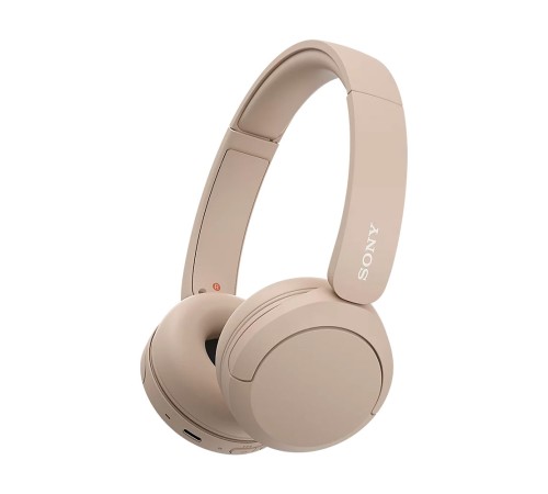 Беспроводные наушники Sony WH-CH520 в бежевом цвете: комфорт и качество звука