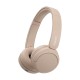 Беспроводные наушники Sony WH-CH520 в бежевом цвете: комфорт и качество звука