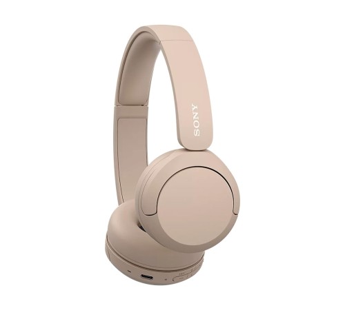 Беспроводные наушники Sony WH-CH520 в бежевом цвете: комфорт и качество звука