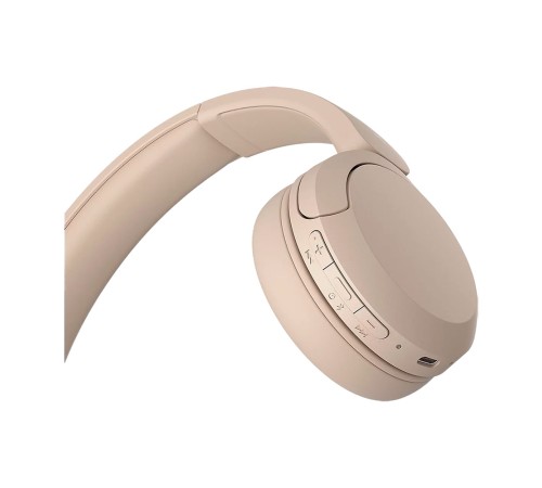 Беспроводные наушники Sony WH-CH520 в бежевом цвете: комфорт и качество звука