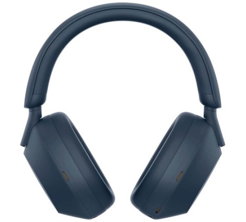Беспроводные наушники Sony WH-1000XM5 синего цвета — погружение в звук нового уровня.