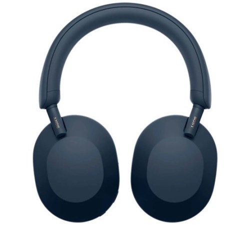 Беспроводные наушники Sony WH-1000XM5 синего цвета — погружение в звук нового уровня.