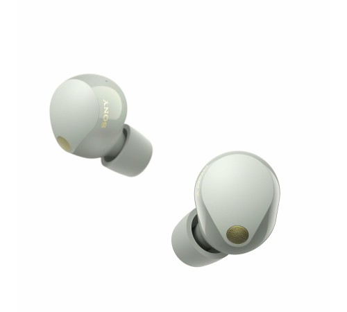 Беспроводные наушники Sony WF-1000XM5 в серебристом цвете: комфорт и качество звука