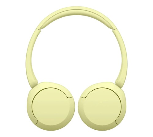 Беспроводные наушники Sony WH-CH520 в жёлтом цвете — стильный выбор для музыки.