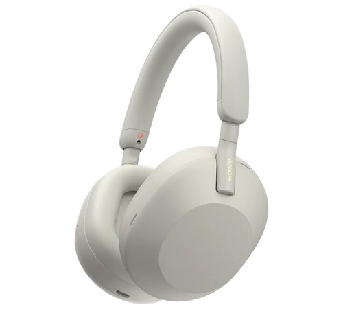 Беспроводные наушники Sony WH-1000XM5 в серебристом цвете: качественный звук и комфорт