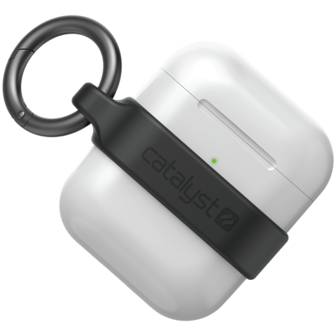 Чехол с карабином Catalyst Minimalist Case для AirPods 1&amp;2, цвет Черный