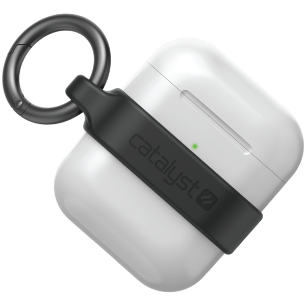 Чехол с карабином Catalyst Minimalist Case для AirPods 1&amp;2, цвет Черный