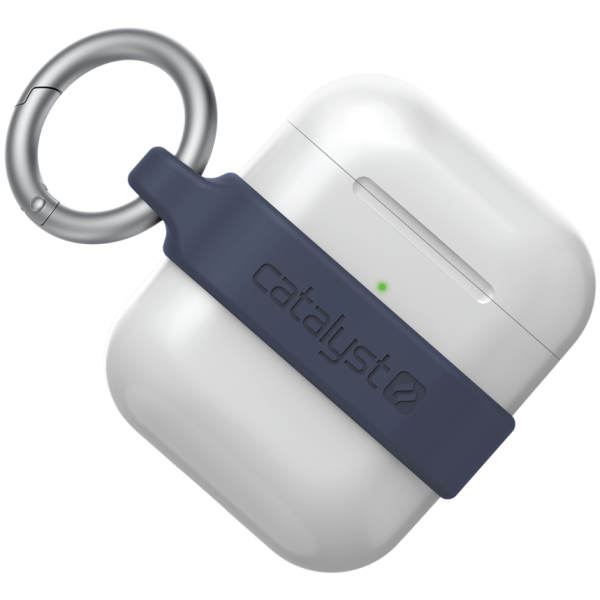 Чехол с карабином Catalyst Minimalist Case для AirPods 1&amp;2, цвет Темно-синий