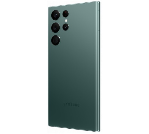 Смартфон Samsung Galaxy S22 Ultra 12/256 ГБ в зелёном цвете — мощная производительность и стильный дизайн.