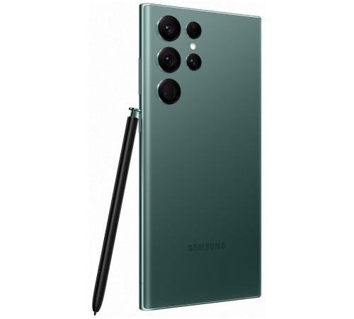 Смартфон Samsung Galaxy S22 Ultra 12/256 ГБ в зелёном цвете — мощная производительность и стильный дизайн.