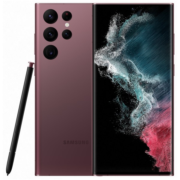 Смартфон Samsung Galaxy S22 Ultra 12/256 ГБ, бургунди