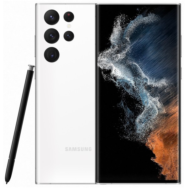 Смартфон Samsung Galaxy S22 Ultra 8/128 ГБ, белый фантом