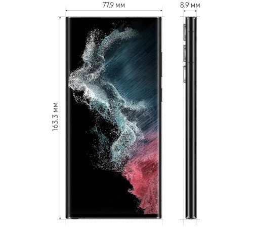 Смартфон Samsung Galaxy S22 Ultra 12/512 ГБ в цвете «чёрный фантом»: мощный и стильный выбор.