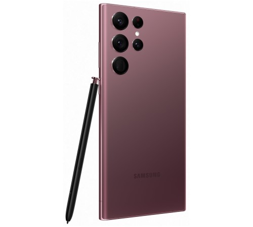 Смартфон Samsung Galaxy S22 Ultra 12/512 ГБ в цвете бургунди — мощный и стильный выбор.