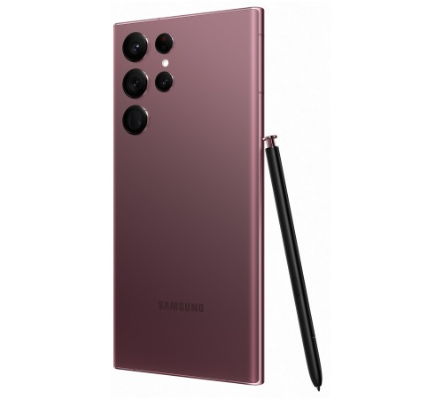 Смартфон Samsung Galaxy S22 Ultra 12/512 ГБ в цвете бургунди — мощный и стильный выбор.