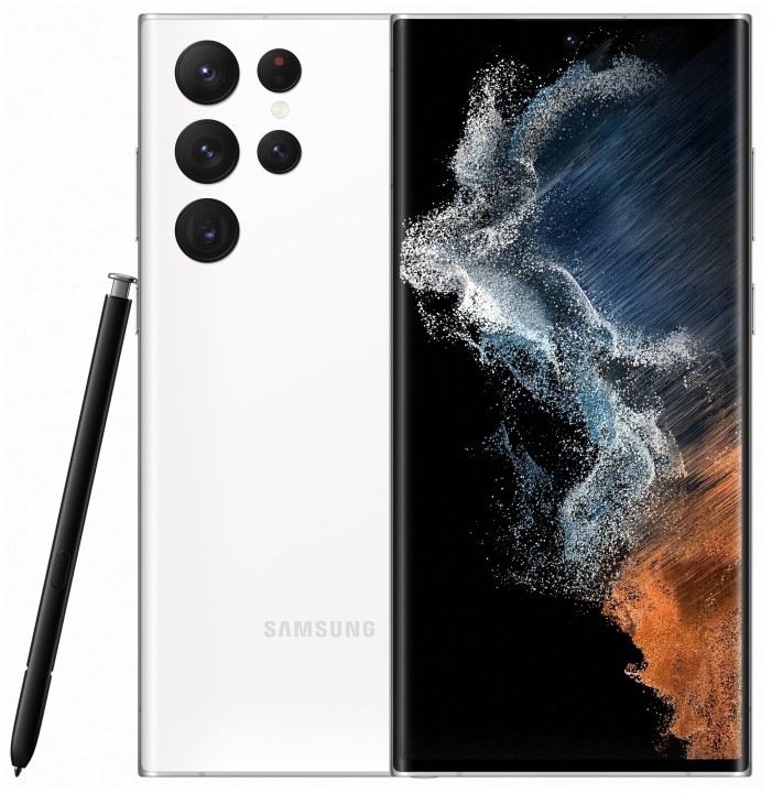 Смартфон Samsung Galaxy S22 Ultra 12/512 ГБ, белый фантом