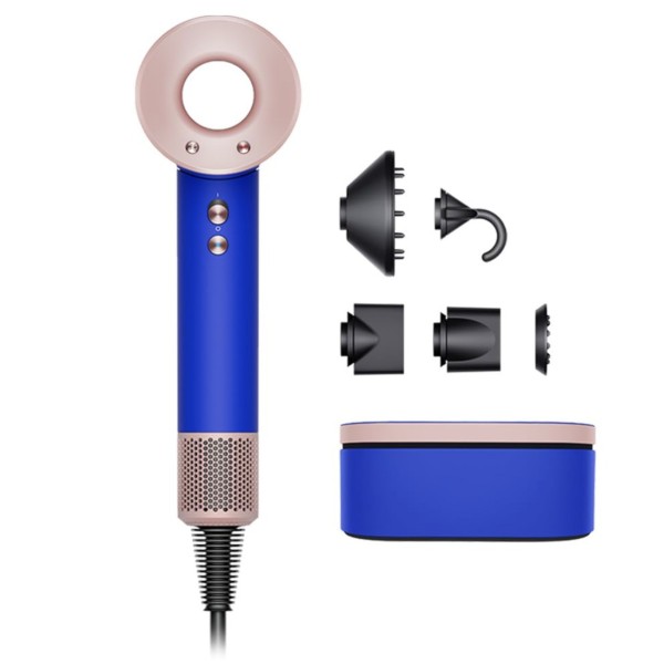 Фен Dyson Supersonic HD08, с кейсом, blue/blush (ярко синий/розовый), не наша вилка