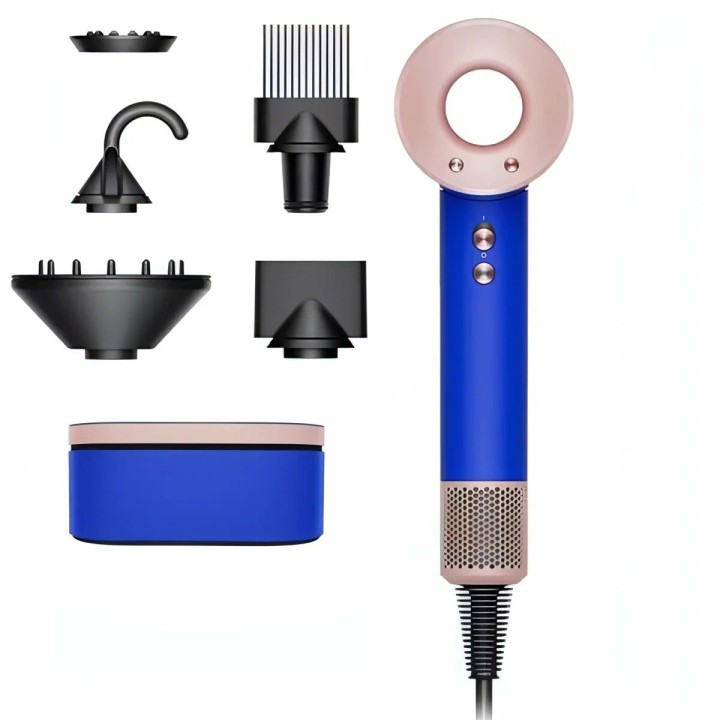 Фен Dyson Supersonic HD07 с кейсом для хранения, blue/blush, не наша вилка