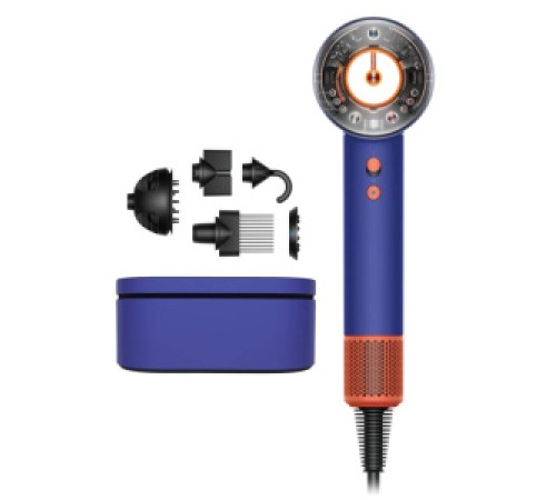 Фен Dyson Supersonic HD16 с кейсом, vinca blue/topaz, cиний/топаз, наша вилка