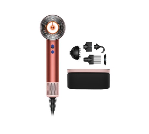 Фен Dyson Supersonic Nural HD16 с кейсом, strawberry bronze/blush pink, клубнично-бронзовый/розовый