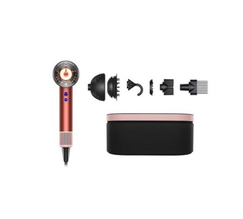 Фен Dyson Supersonic Nural HD16 с кейсом, strawberry bronze/blush pink, клубнично-бронзовый/розовый