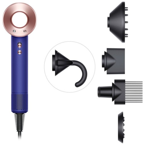 Фен Dyson Supersonic HD07 с кейсом для хранения, Vinca blue/Rosé, не наша вилка