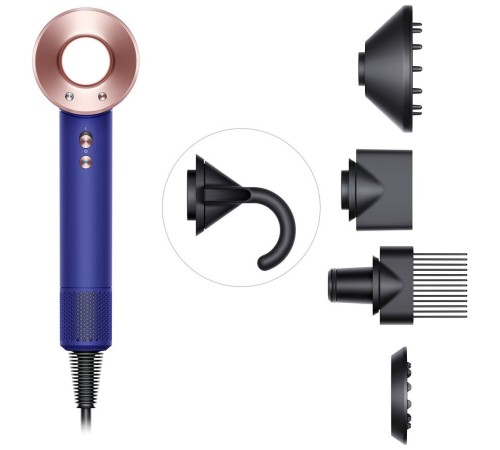 Фен Dyson Supersonic HD07 с кейсом для хранения, Vinca blue/Rosé
