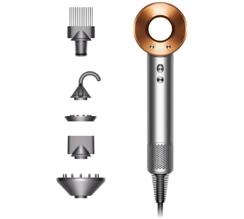 Фен Dyson Supersonic HD07, яркий никель/медный