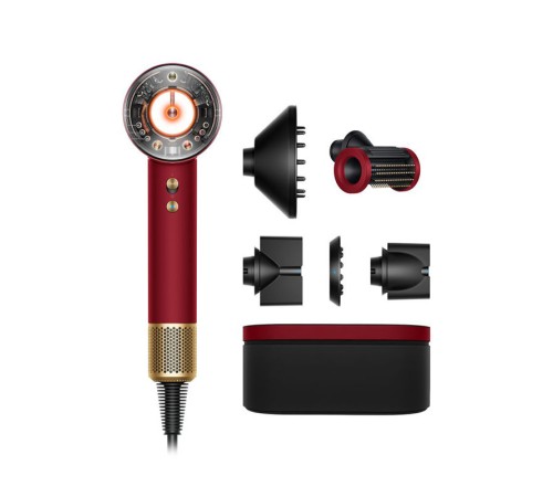 Фен Dyson Supersonic HD16, red velvet/gold, красный вельвет/золотой, HK