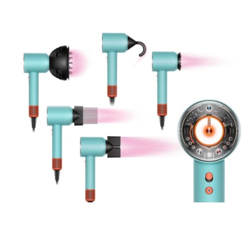 Фен Dyson Supersonic Nural HD16, ceramic patina/topaz, керамическая патина/топаз (без кейса)