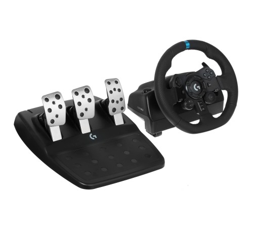 Руль Logitech G923 чёрный: реалистичное управление для гоночных симуляторов
