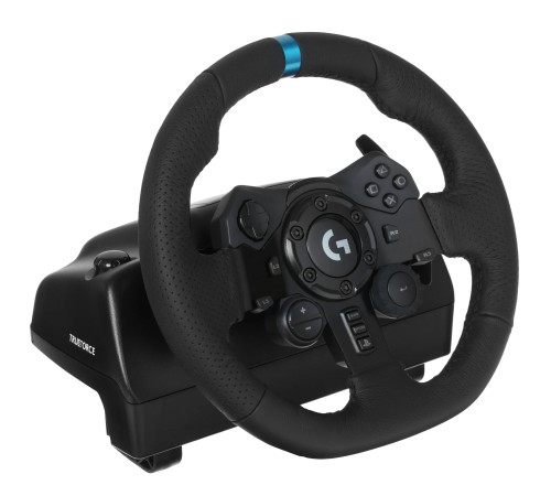 Руль Logitech G923 чёрный: реалистичное управление для гоночных симуляторов