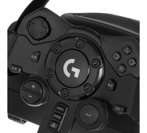 Руль Logitech G923 чёрный: реалистичное управление для гоночных симуляторов
