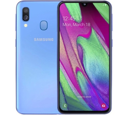 Samsung Galaxy A40 4/64Gb в синем цвете: стильный и мощный смартфон