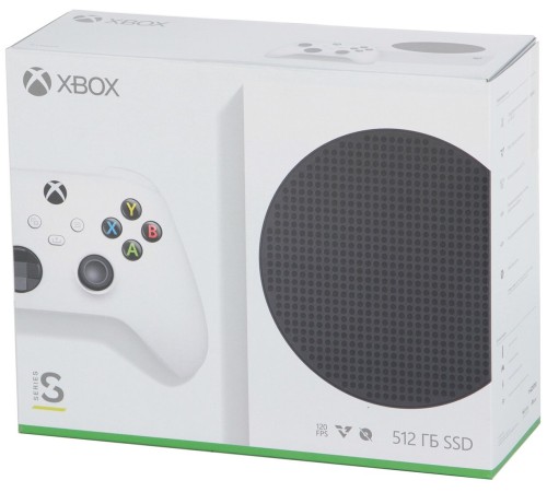Xbox Series S 512 ГБ SSD: игровая приставка в белом цвете