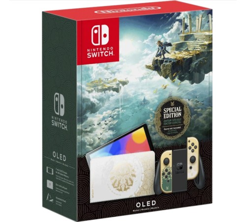 Игровая приставка Nintendo Switch OLED 64 ГБ с игрой The Legend of Zelda: Tears of the Kingdom