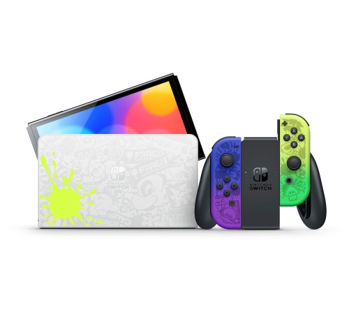 Игровая приставка Nintendo Switch OLED 64 ГБ в издании Splatoon 3: новое измерение игровых приключений