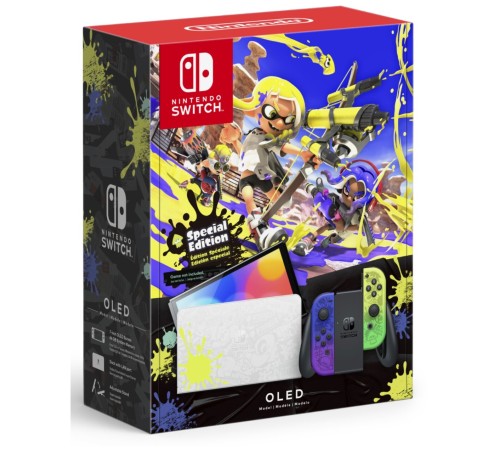 Игровая приставка Nintendo Switch OLED 64 ГБ в издании Splatoon 3: новое измерение игровых приключений