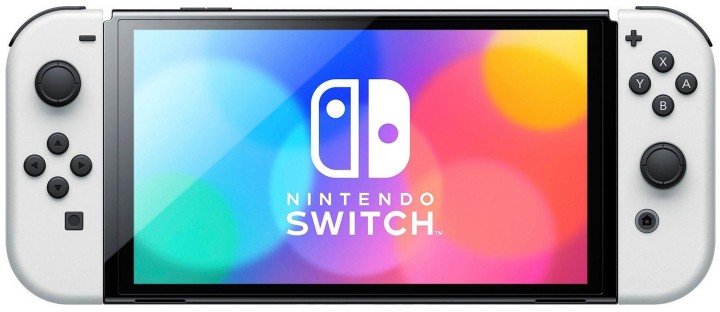 Игровая приставка Nintendo Switch OLED 64 ГБ, белый  + Игра Super Mario Odyssey