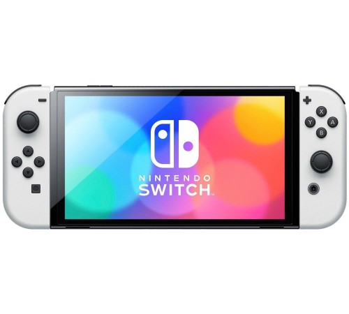 Игровая приставка Nintendo Switch OLED 64 ГБ в белом цвете: погрузитесь в мир игр!