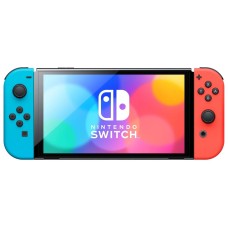 Игровая приставка Nintendo Switch OLED 64 ГБ, неоновый синий/неоновый красный