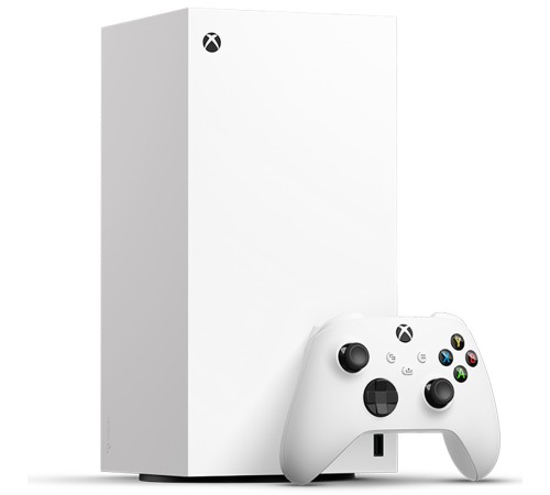 Игровая приставка Microsoft Xbox Series X Digital Edition 1 ТБ белого цвета — мощный выбор для геймеров