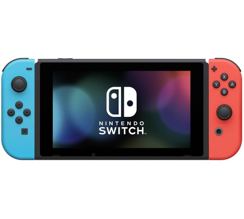 Игровая приставка Nintendo Switch rev.2 32 ГБ в неоновой расцветке: синий и красный