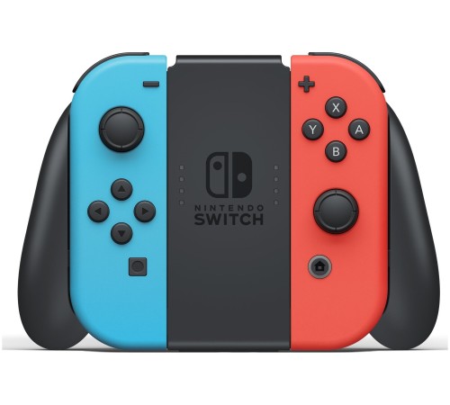 Игровая приставка Nintendo Switch rev.2 32 ГБ в неоновой расцветке: синий и красный