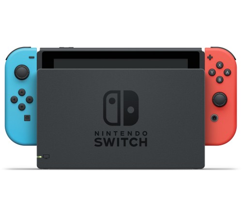 Игровая приставка Nintendo Switch rev.2 32 ГБ в неоновой расцветке: синий и красный