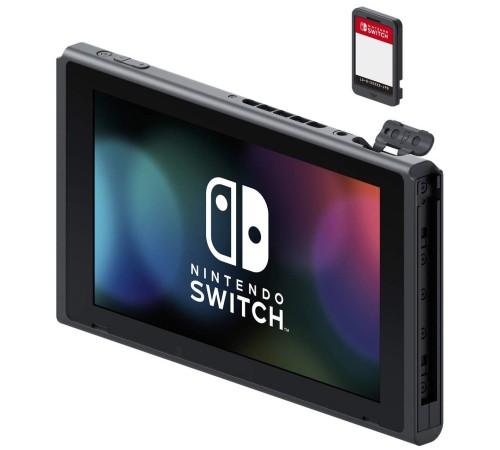 Игровая приставка Nintendo Switch rev.2 32 ГБ в неоновой расцветке: синий и красный