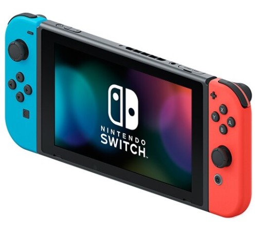 Игровая приставка Nintendo Switch rev.2 32 ГБ в неоновой расцветке: синий и красный
